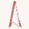 Longchamp - Bandeau de soie fleuris